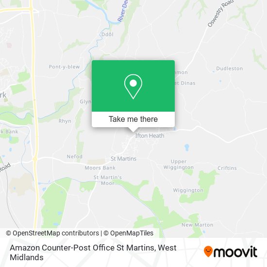 Amazon Counter-Post Office St Martins map