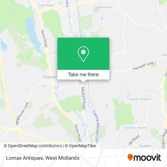Lomax Antiques map