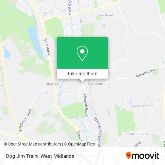 Dog Jim Traini map