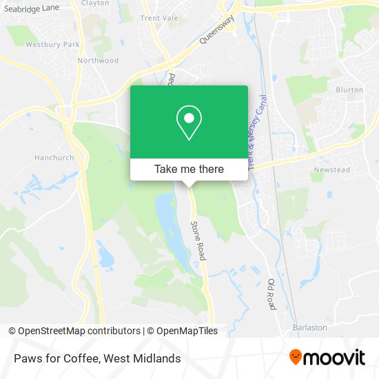 Paws for Coffee map