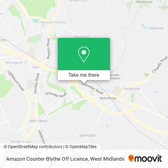 Amazon Counter-Blythe Off Licence map