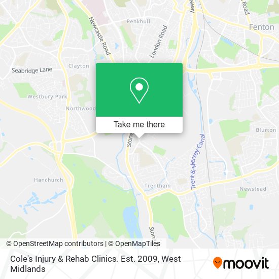 Cole's Injury & Rehab Clinics. Est. 2009 map