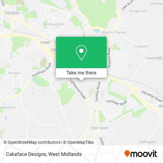 Cakeface Designs map
