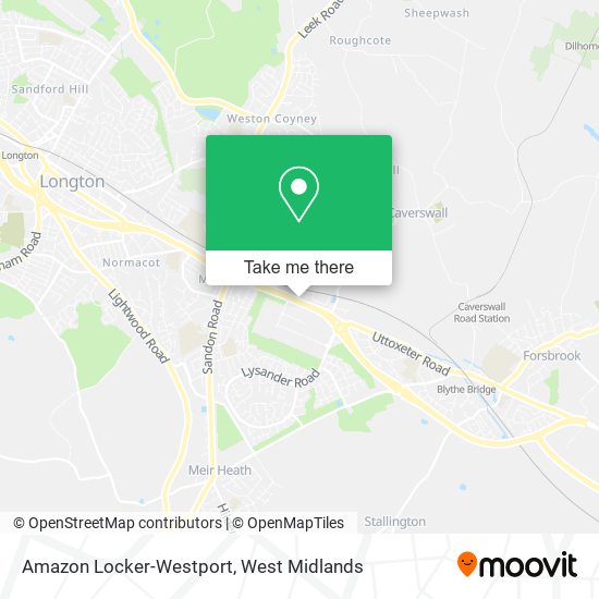 Amazon Locker-Westport map
