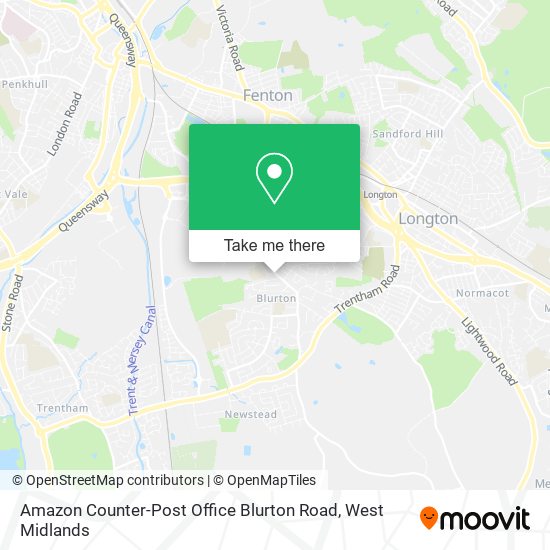 Amazon Counter-Post Office Blurton Road map