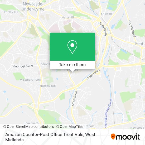 Amazon Counter-Post Office Trent Vale map