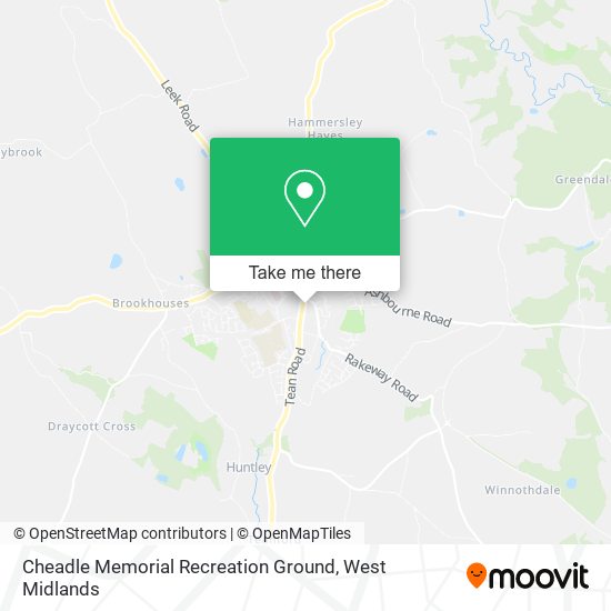Cheadle Memorial Recreation Ground map