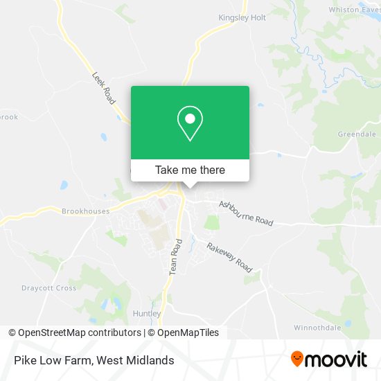 Pike Low Farm map