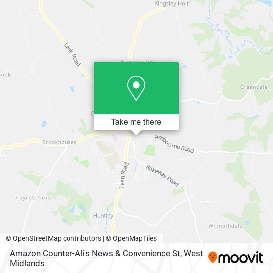 Amazon Counter-Ali's News & Convenience St map