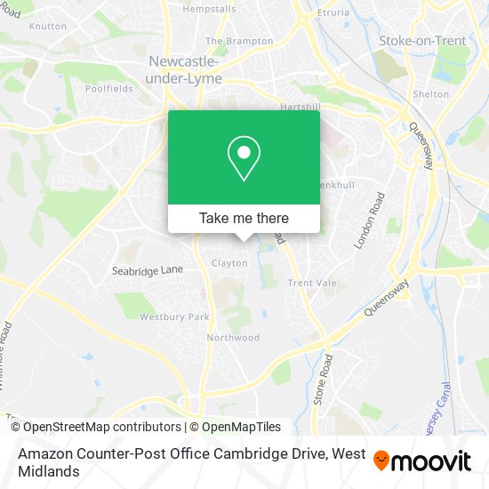 Amazon Counter-Post Office Cambridge Drive map