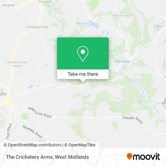 The Cricketers Arms map
