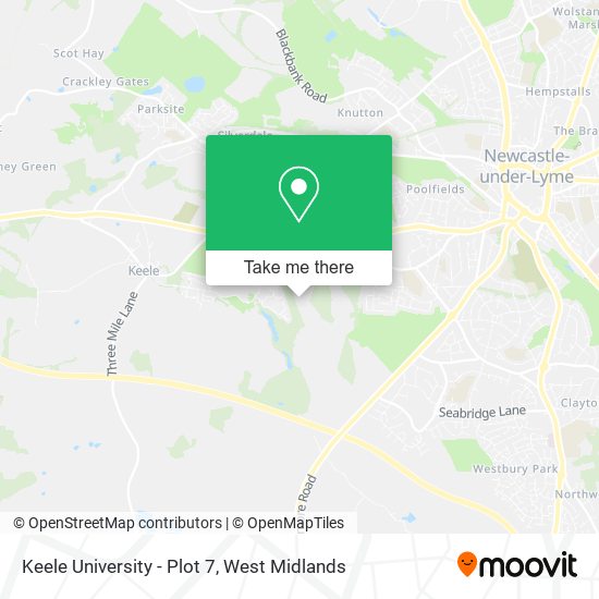 Keele University - Plot 7 map