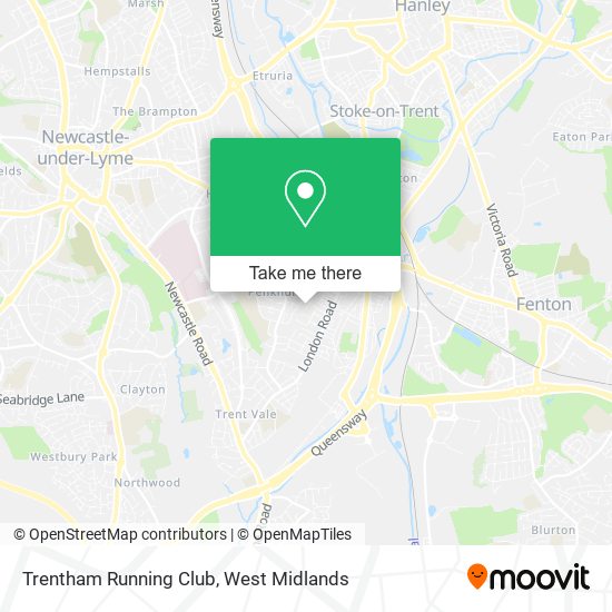 Trentham Running Club map