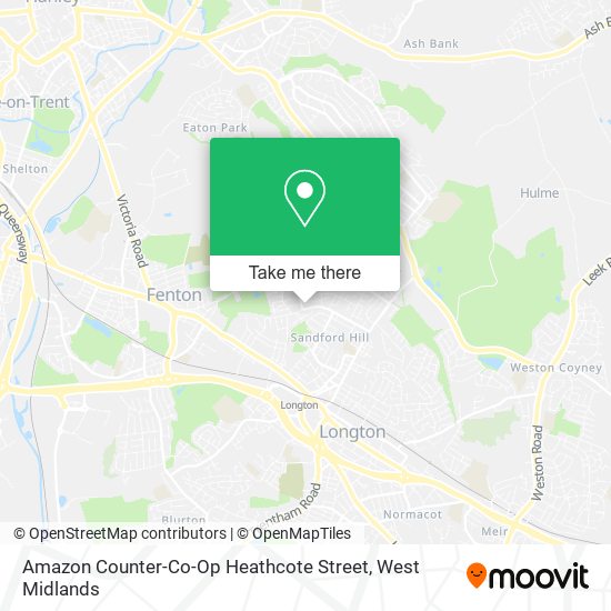 Amazon Counter-Co-Op Heathcote Street map