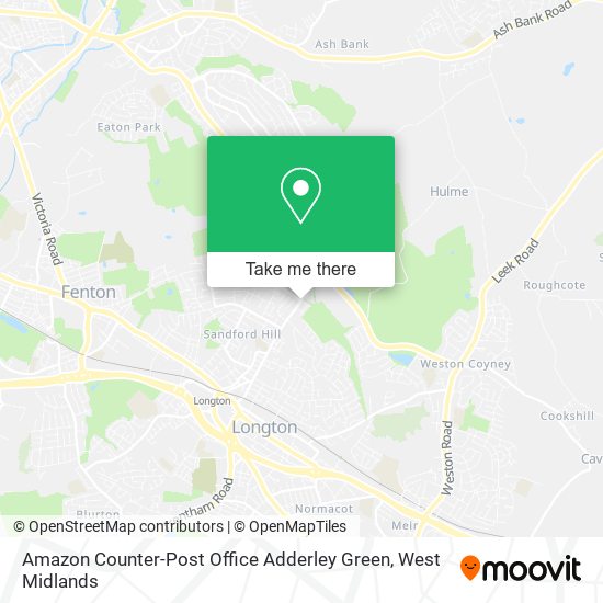 Amazon Counter-Post Office Adderley Green map