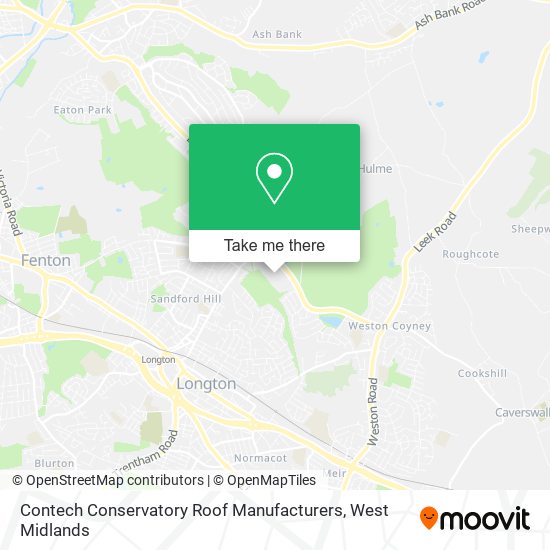 Contech Conservatory Roof Manufacturers map