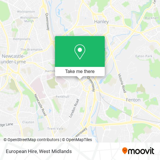 European Hire map