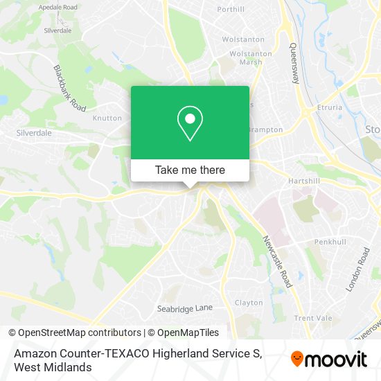 Amazon Counter-TEXACO Higherland Service S map