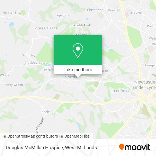 Douglas McMillan Hospice map