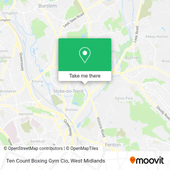 Ten Count Boxing Gym Cio map