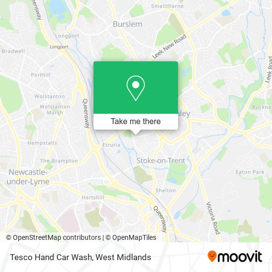 Tesco Hand Car Wash map