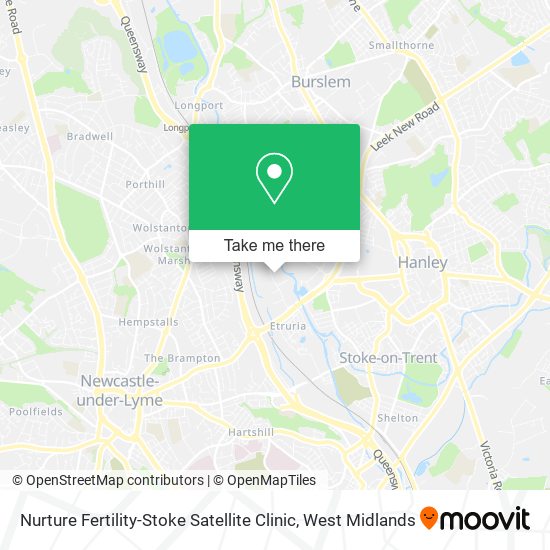 Nurture Fertility-Stoke Satellite Clinic map