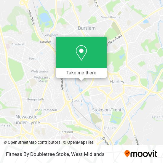 Fitness By Doubletree Stoke map
