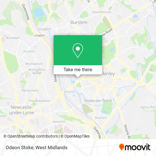 Odeon Stoke map