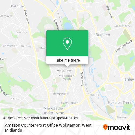Amazon Counter-Post Office Wolstanton map