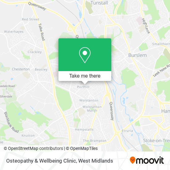 Osteopathy & Wellbeing Clinic map