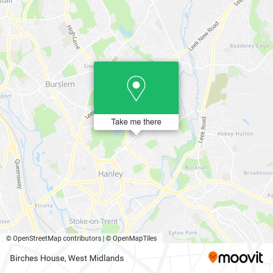 Birches House map