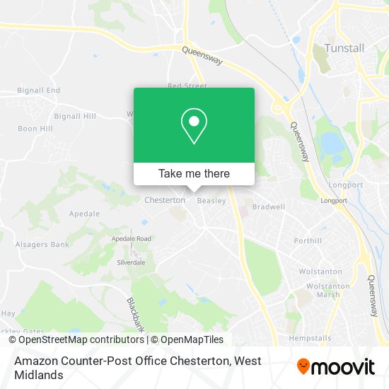 Amazon Counter-Post Office Chesterton map
