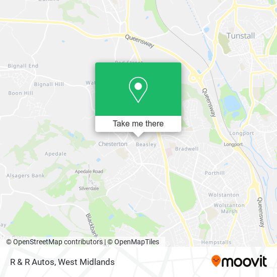R & R Autos map