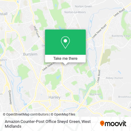 Amazon Counter-Post Office Sneyd Green map