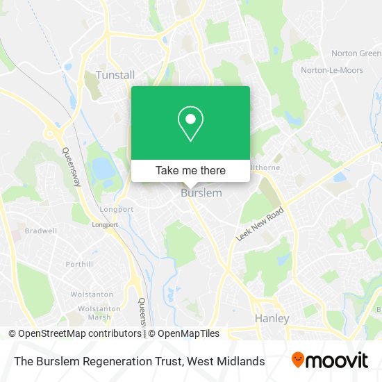 The Burslem Regeneration Trust map
