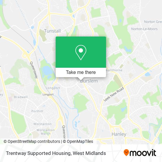 Trentway Supported Housing map