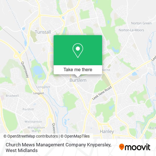 Church Mews Management Company Knypersley map