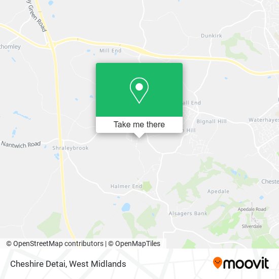 Cheshire Detai map