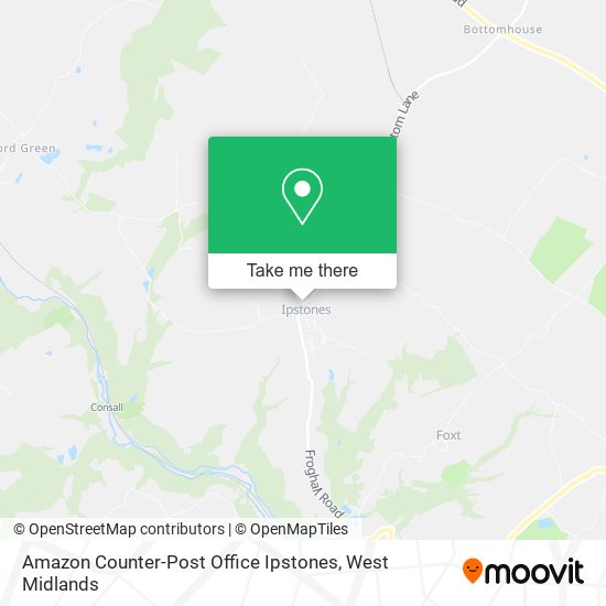 Amazon Counter-Post Office Ipstones map