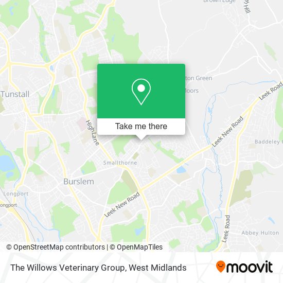 The Willows Veterinary Group map