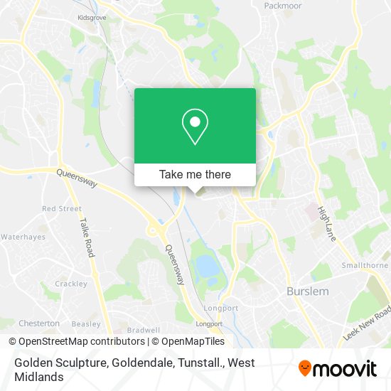 Golden Sculpture, Goldendale, Tunstall. map