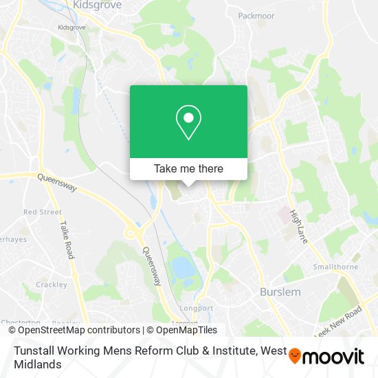 Tunstall Working Mens Reform Club & Institute map