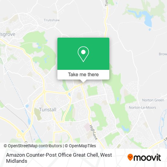 Amazon Counter-Post Office Great Chell map