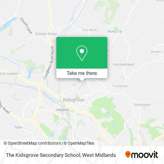 The Kidsgrove Secondary School map