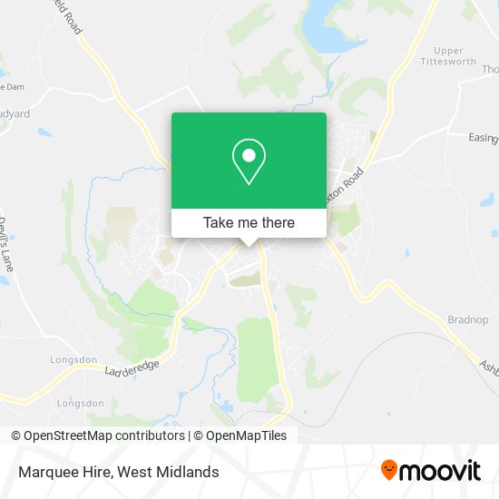 Marquee Hire map