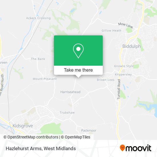 Hazlehurst Arms map
