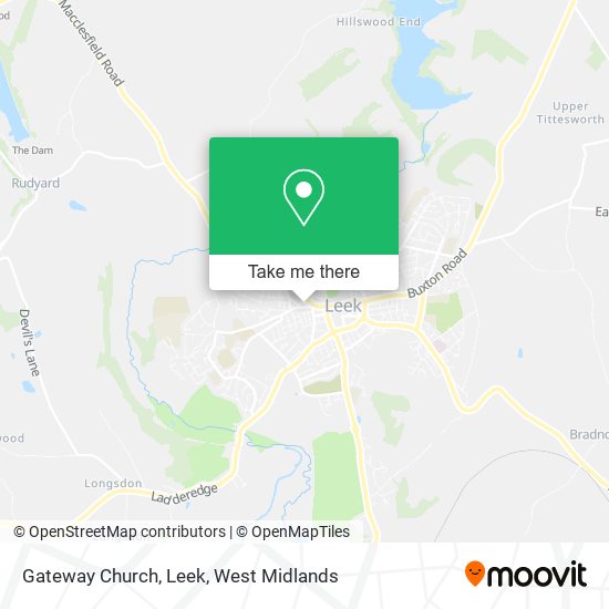 Gateway Church, Leek map