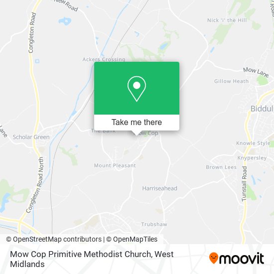 Mow Cop Primitive Methodist Church map