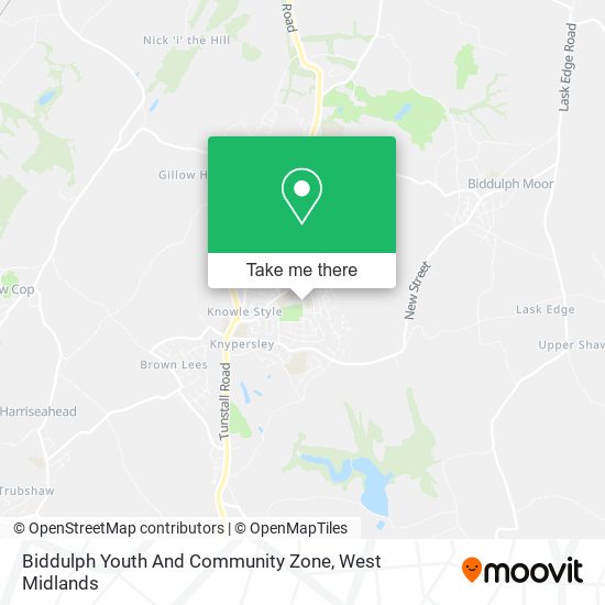 Biddulph Youth And Community Zone map