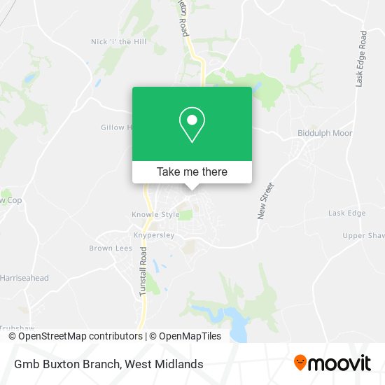 Gmb Buxton Branch map
